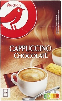 Фото Ашан Cappuccino Chocolate растворимый 8x 18 г