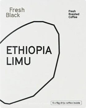 Фото Fresh Black Ethiopia Limu дріп-кава 5x 10 г