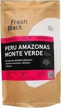 Фото Fresh Black Peru Amazonas Monte Verde в зернах 200 г