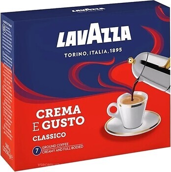 Фото Lavazza Crema E Gusto Classico мелена 2x 250 г