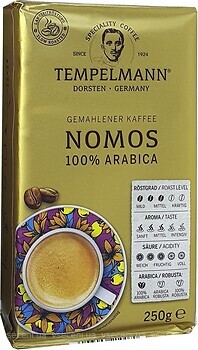 Фото Tempelmann Kaffe Nomos мелена 250 г