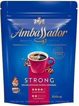 Фото Ambassador Strong розчинна 200 г