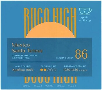Фото Buco High Mexico Santa Teresa дрип-кофе 7x 12 г
