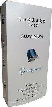 Фото Carraro Nespresso Aluminium Decaffeinato в капсулах 10 шт