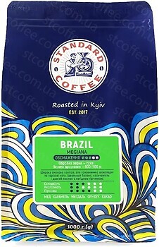 Фото Standard Coffee Бразилія Моджіана 100% арабіка в зернах 1 кг