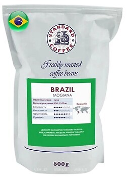 Фото Standard Coffee Бразилія Моджіана 100% арабіка в зернах 500 г