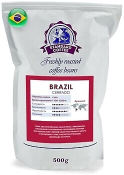 Фото Standard Coffee Бразилія Черрадо 100% арабіка в зернах 500 г