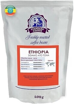 Фото Standard Coffee Ефіопія Ато-тон 100% арабіка в зернах 500 г