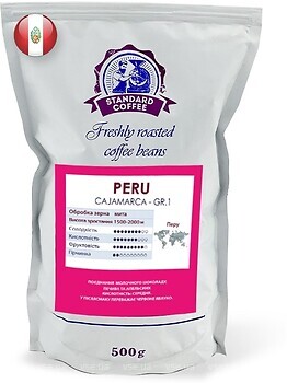 Фото Standard Coffee Перу Кахамарка Грейд 1 в зернах 500 г