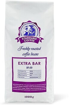 Фото Standard Coffee Экстра Бар купаж арабики и робусты молотый 1 кг