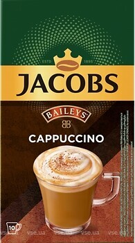 Фото Jacobs 3 в 1 Baileys Cappuccino розчинна 10 шт