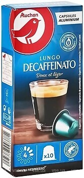 Фото Ашан Lungo Decaffeinato в капсулах 10 шт