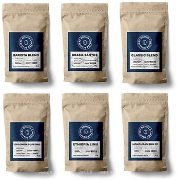 Фото Romus Coffee Roastery дегустационный набор 6 видов в зернах 300 г