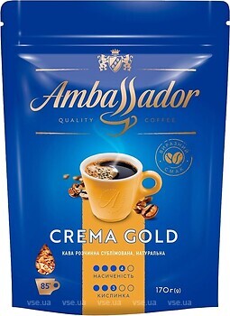 Фото Ambassador Crema Gold растворимый 170 г