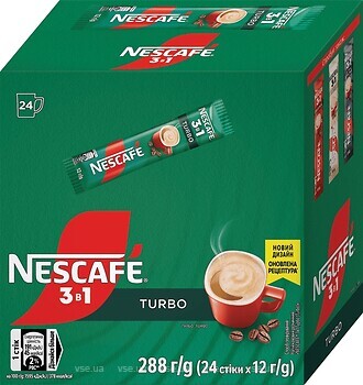Фото Nescafe 3 в 1 Turbo растворимый 24 шт