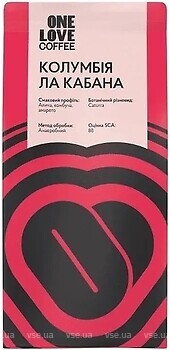 Фото One Love Колумбия Ла Кабана в зернах 250 г