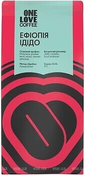Фото One Love Ефіопія Ідідо Filter в зернах 250 г