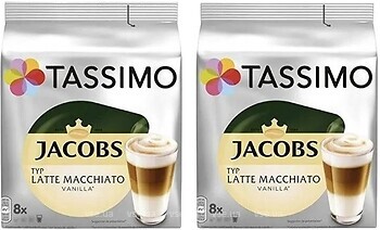 Фото Jacobs Tassimo Latte Macchiato Vanila в капсулах 32 шт