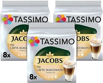 Фото Jacobs Tassimo Latte Macchiato Vanila в капсулах 48 шт
