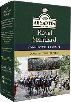 Фото Ahmad Tea Чай черный крупнолистовой Королевский Стандарт (картонная коробка) 100 г