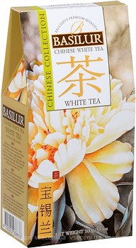 Фото Basilur Чай білий крупнолистовий Китайська колекція Білий чай (картонна коробка) 100 г 71704