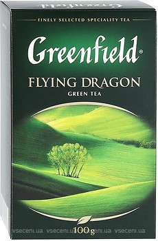 Фото Greenfield Чай зелений крупнолистовий Flying Dragon (картонна коробка) 100 г