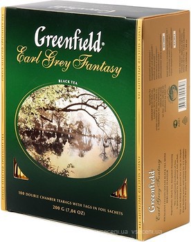 Фото Greenfield Чай черный пакетированный Earl Grey Fantasy (картонная коробка) 100x2 г