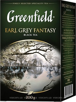 Фото Greenfield Чай черный среднелистовой Earl Grey Fantasy (картонная коробка) 200 г