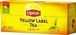 Фото Lipton Чай чорний пакетований Yellow Label (картонна коробка) 25x2 г