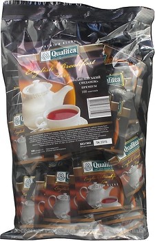 Фото Qualitea Чай чорний пакетований English Breakfast (поліетиленовий пакет) 100x2 г