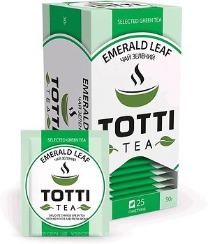 Фото TOTTI Чай зеленый пакетированный Emerald Leaf (картонная коробка) 25x2 г