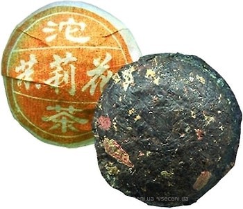 Фото Бриллиантовый Дракон Чай пуэр прессованный Туо с жасмином (пакет из фольги) 100 г