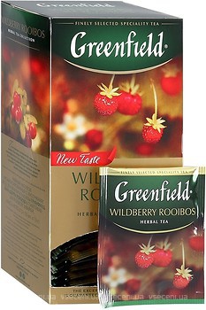 Фото Greenfield Чай фруктовый пакетированный Wildberry Rooibos (картонная коробка) 25x1.5 г