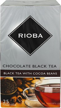 Фото Rioba Чай чорний пакетований Chocolate (картонна коробка) 25x2 г