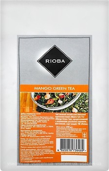 Фото Rioba Чай зелений крупнолистовий Mango (фольгований пакет) 250 г
