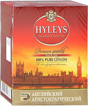 Фото Hyleys Чай черный пакетированный Английский аристократический (картонная коробка) 100x2 г