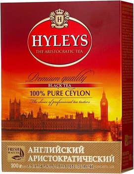 Фото Hyleys Чай черный крупнолистовой Английский аристократический (картонная коробка) 100 г