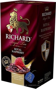 Фото Richard Чай фруктовый пакетированный Royal Raspberry (картонная коробка) 25x2 г