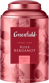 Фото Greenfield Чай черный крупнолистовой Rose Bergamot (жестяная банка) 100 г