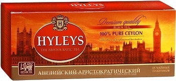 Фото Hyleys Чай чорний пакетований Англійський аристократичний (картонна коробка) 25x2 г