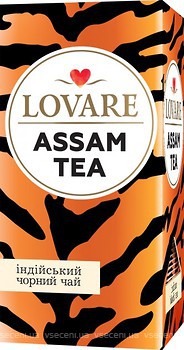 Фото Lovare Чай черный пакетированный Ассам (картонная коробка) 24x2 г