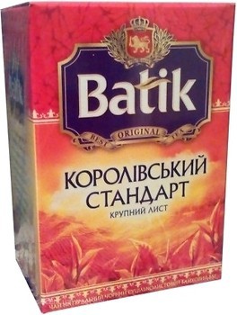 Фото Batik Чай чорний крупнолистовий Королівський стандарт (картонна коробка) 85 г