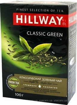 Фото Hillway Чай зелений байховий Classic Green (картонна коробка) 100 г