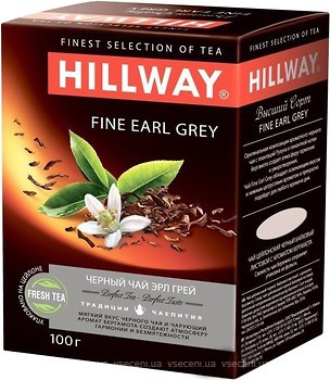 Фото Hillway Чай черный байховый Earl Grey (картонная коробка) 100 г