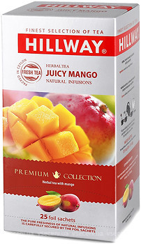 Фото Hillway Ройбуш пакетований Juicy Mango (картонна коробка) 25x1.5 г