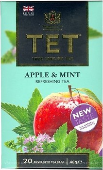 Фото ТЕТ Чай зеленый пакетированный Apple & Mint (картонная коробка) 20x2 г