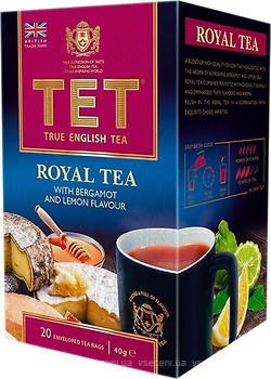Фото ТЕТ Чай чорний пакетований Роял (картонна коробка) 20x2 г