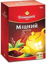 Фото Домашній чай Чай чорний дрібнолистовий Міцний (картонна коробка) 90 г