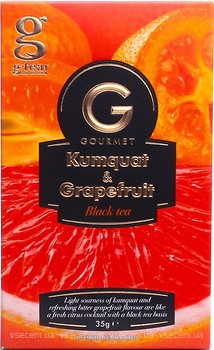 Фото G'tea! Чай чорний пакетований Кумкват і грейпфрут (картонна коробка) 20x1.75 г