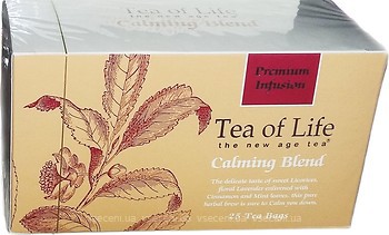 Фото Tea of Life Чай травяной пакетированный Calming Blend (картонная коробка) 25x1.5 г